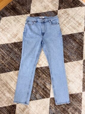 Abercrombie & Fitch Light Wash Straight-Leg Jeans